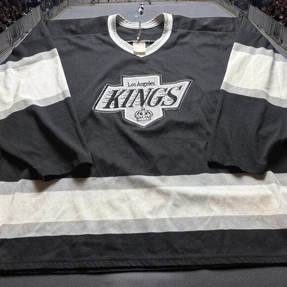 Vintage LA Los Angeles Kings Jersey CCM NHL Hockey Mens Size XXL Black - Picture 1 of 8
